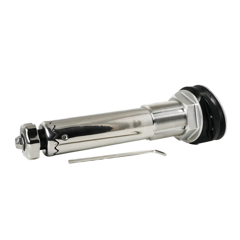 Gemlux Rod Holder 15º Large Teaksaver, Lockable Swivel, Black Splined Adapter