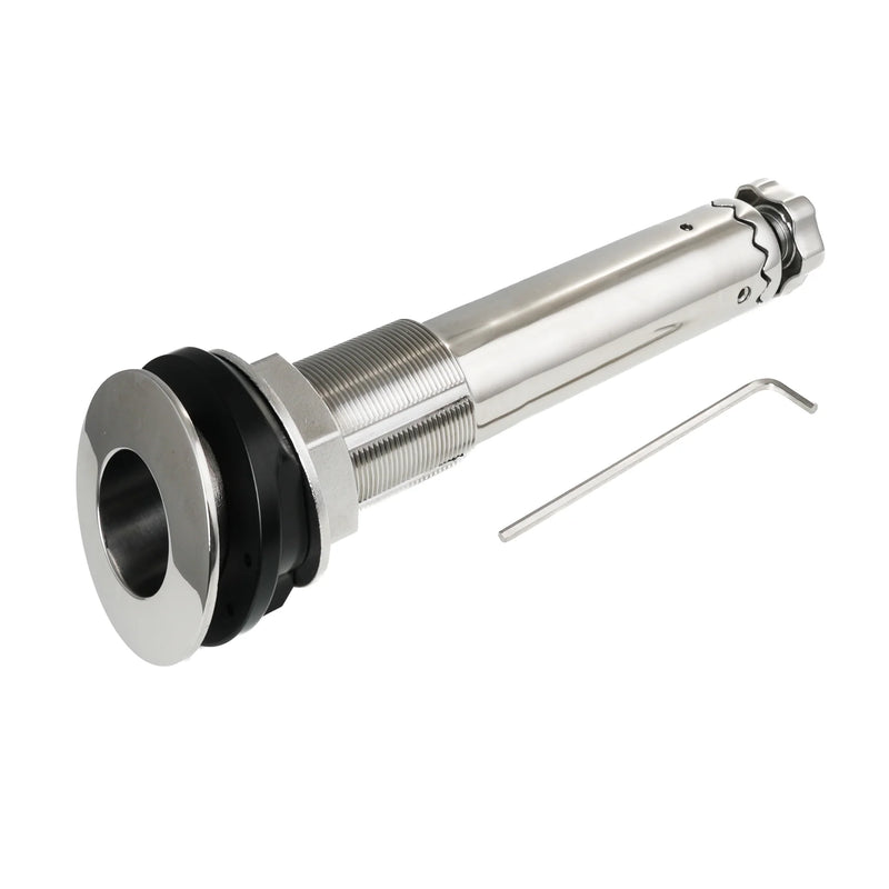 Gemlux Rod Holder 15º Large Teaksaver, Lockable Swivel, Black Splined Adapter