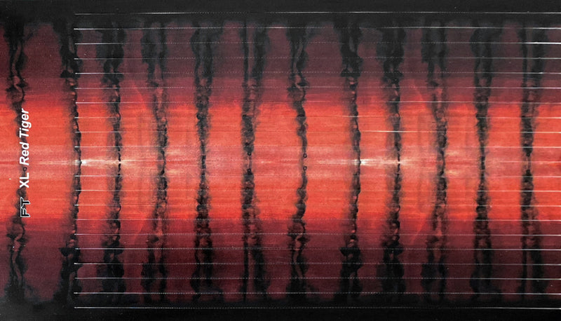 Fire Tailz "Fired Up" Pre-Cut Vinyl Sheets - Red Tiger
