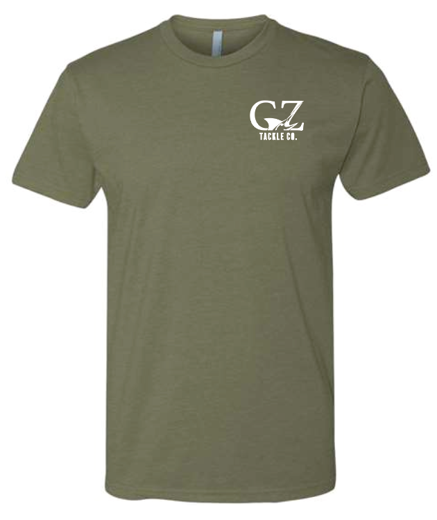 GZ Tackle Co. “Let Her Eat” Next Level T-Shirt Military Green EZ-K