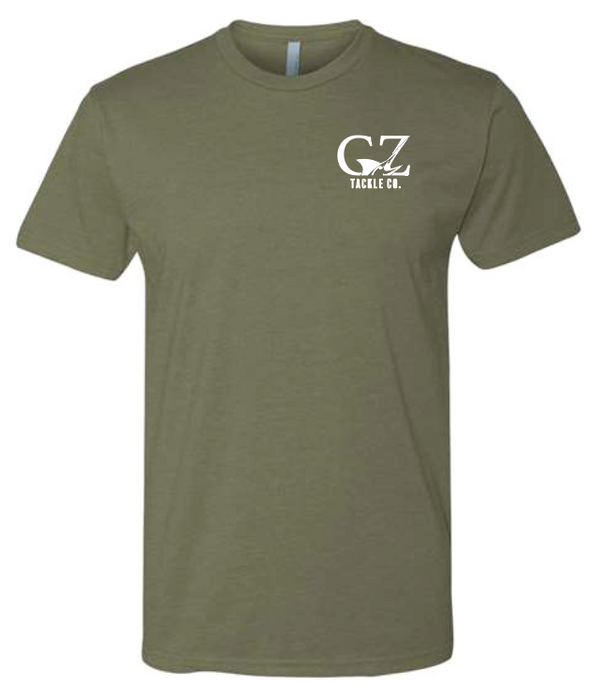 GZ Tackle Co. “Let Her Eat” Next Level T-Shirt Military Green