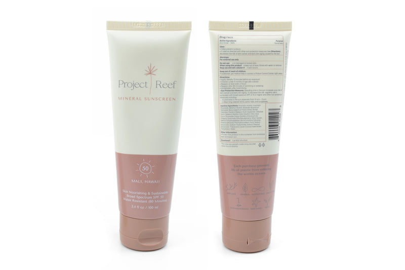 Project Reef Mineral Sunscreen SPF 50 3.4 fl oz EZ-K