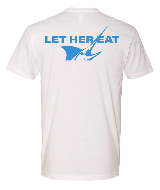 GZ Tackle Co. “Let Her Eat” Next Level T-Shirt White