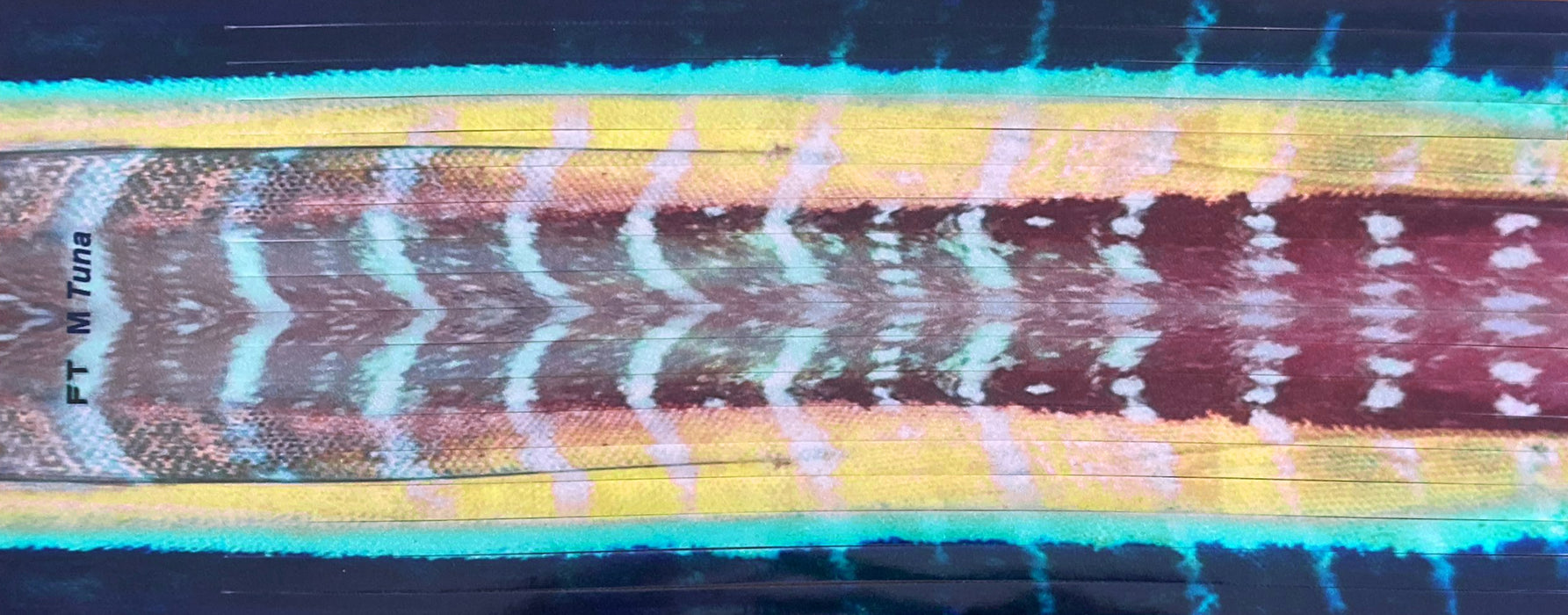 Fire Tailz "Fired Up" Pre-Cut Vinyl Sheets - Yellowfin Tuna V2