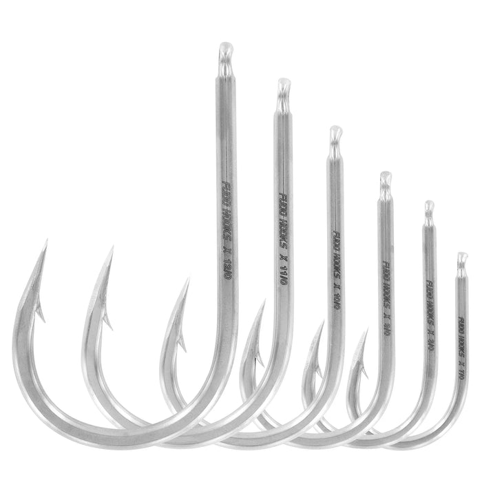 FUDO Super Ocean Kona Cut Needle Eye Hooks 2PK EZ-K