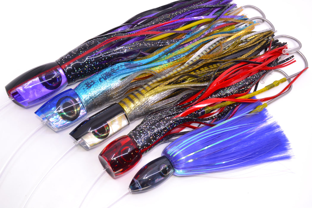 Moyes Lures Pre-Rigged Blue Marlin Spread #1 Option #1 w/ Benchmark TTS Tantrum Rigs