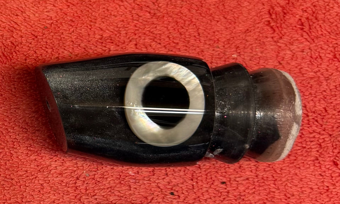 Joe Yee Lures by KEGZ Black Pearl Real Shell Eyes Apollo 12" 2.8oz EZ-K