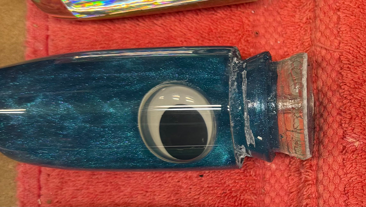 Joe Yee Lures by KEGZ Blue Pearl Teddy Bear Eyes Super Plunger 14" 7.2oz EZ-K