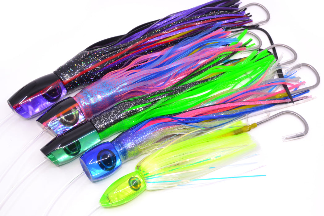 Moyes Lures Pre-Rigged Blue Marlin Spread #1 Option #2 w/ Benchmark TTS Tantrum Rigs