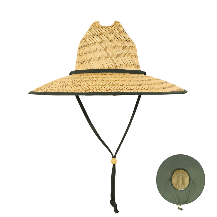 GZ Lures 'Let 'Er Eat' Straw Sun Hat Black Patch PRE-ORDER (2-3 Week Delivery)