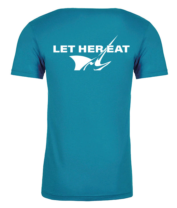 GZ Tackle Co. “Let Her Eat” Next Level T-Shirt Turquoise