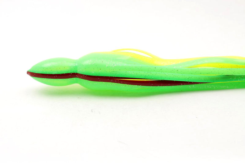 #RP04 BOM Replacement Skirt - Bright Green Yellow Red Line Silver Glitter
