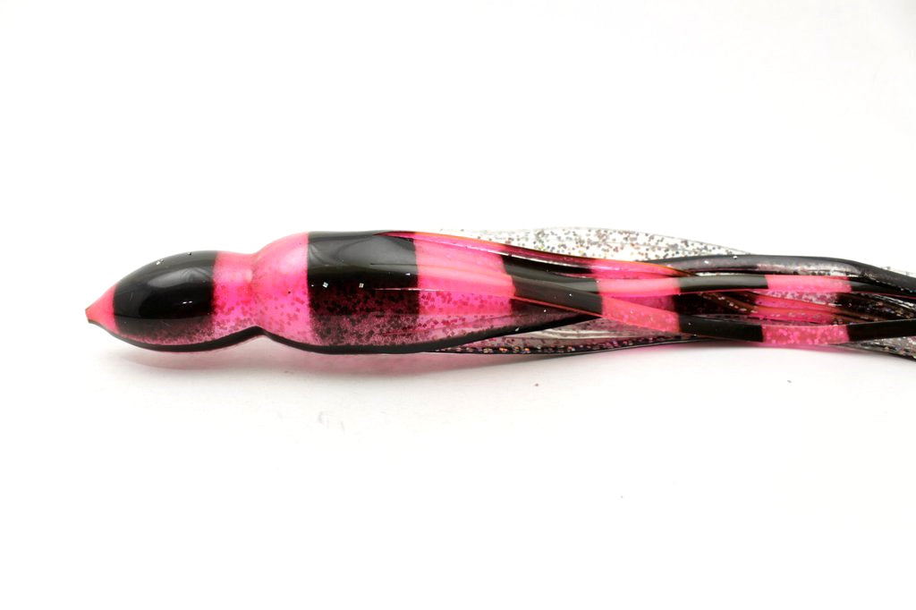 #215 BOM Replacement Skirt - Pink Black Bars-Holographic Glitter Black Line