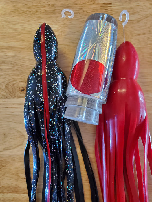 Koya Lures Silver Starburst Red Eyes Hard Head 14" 8.7oz EZ-K