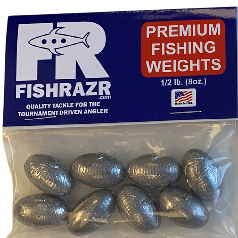 Fish Razr Egg Sinkers 1oz-4oz