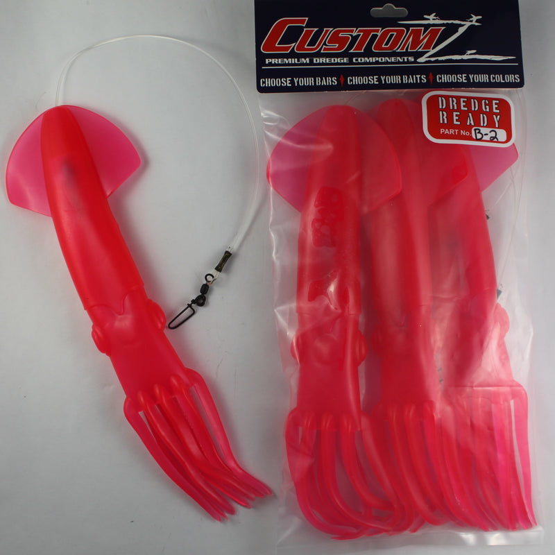 Fish Razr Dredge Ready Rigged 12" Squid