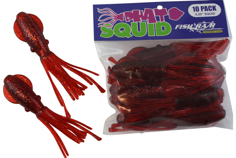 Fish Razr Phat Squid 5.25" 10pk