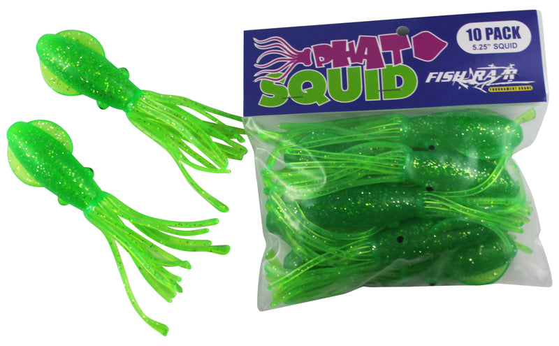 Fish Razr Phat Squid 5.25" 10pk