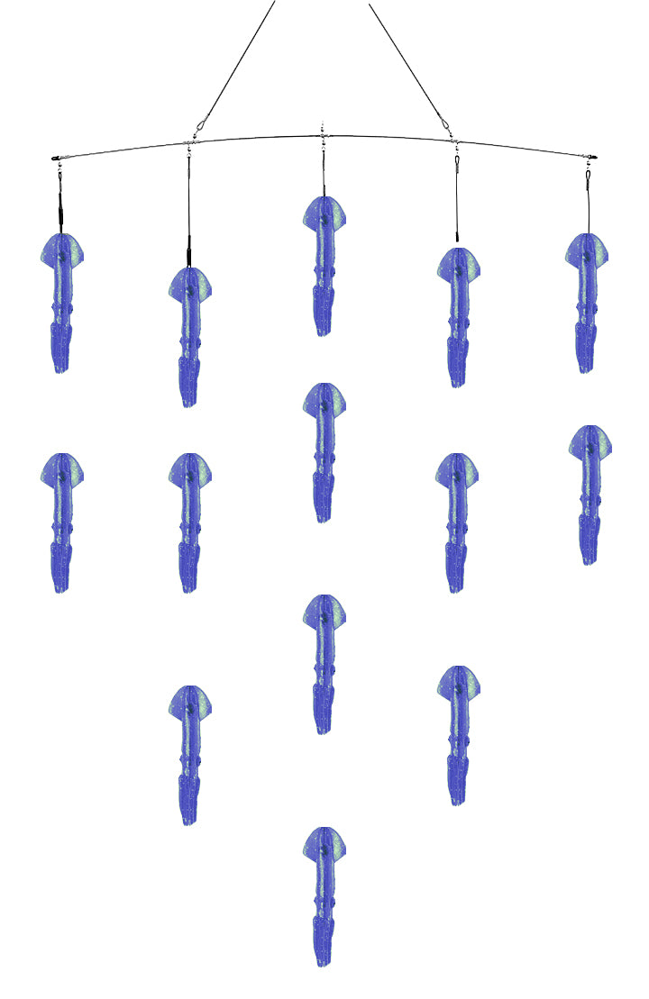 Fish Razr Spreader Bar 36" with 14x Squid (Economy Style)