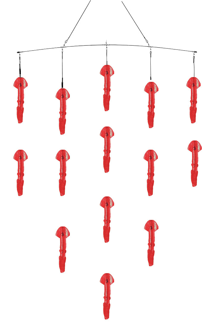 Fish Razr Spreader Bar 36" with 14x Squid (Economy Style)