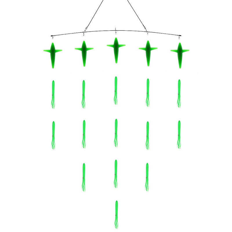 Fish Razr Bulb Squid & Bird Spreader Bars