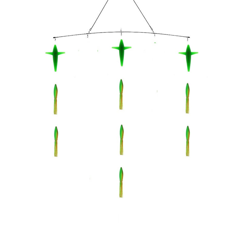 Fish Razr Bulb Squid & Bird Spreader Bars