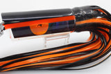 Pulsator Lures Black Rainbow Black-Orange Back Single Lead Tube 16" 17oz Skirted