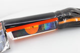 Pulsator Lures Black Rainbow Black-Orange Back Single Lead Tube 16" 17oz Skirted