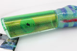 Pulsator Lures Green-Lumo Rainbow Scale Single Lead Tube 16" 17oz Skirted
