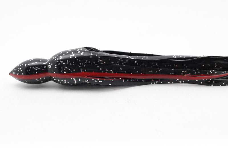 #21R BOM Replacement Skirt - Black Silver Glitter Red Line