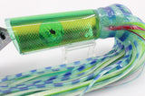 Pulsator Lures Green-Lumo Rainbow Scale Double Lead Tube 16" 19oz Skirted