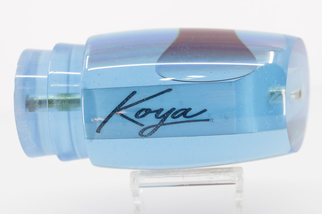Koya Lures Blue Rainbow Ice Blue Pearl Hard Cut Large Poi Dog 16" 11.5oz
