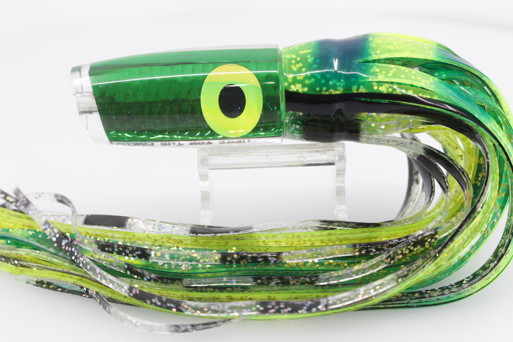 Bonze Lures Green Rainbow Scale Rainbow Eyes Here For The Party 10" 8oz