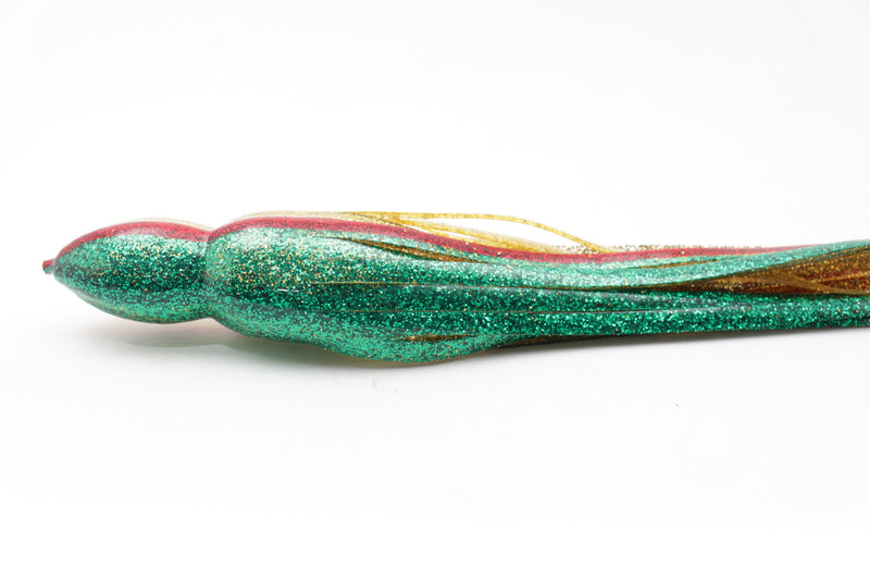 #RP02 BOM Replacement Skirt - "Evil" Green-Gold Glitter Red Line EZ-K