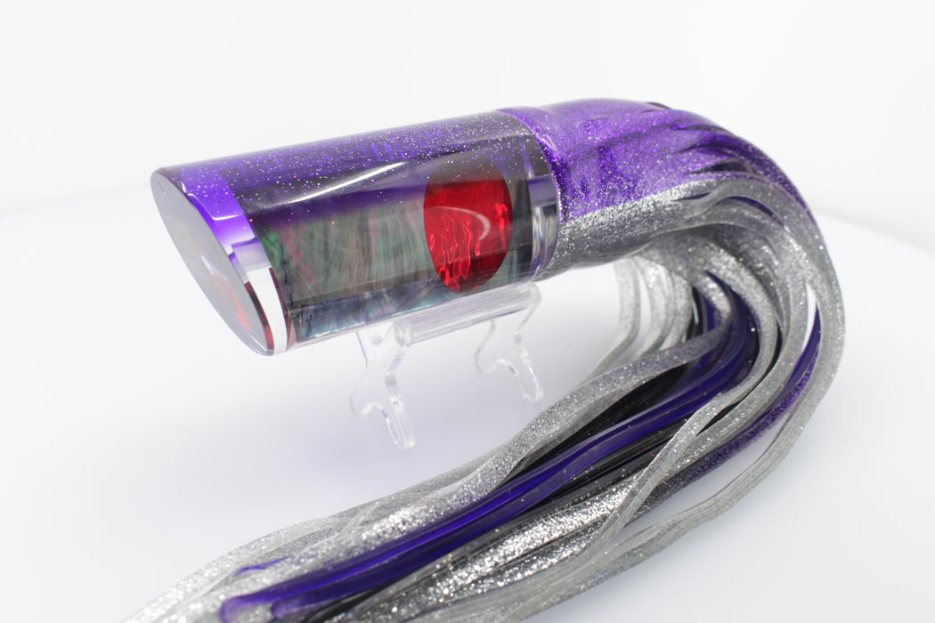 TANTRUM Lures Tahitian MOP Purple Glitter Back XL Tube 14" 14oz Skirted