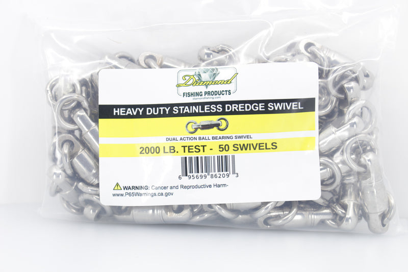 Diamond Dredge Swivel Without Corkscrew 2000#