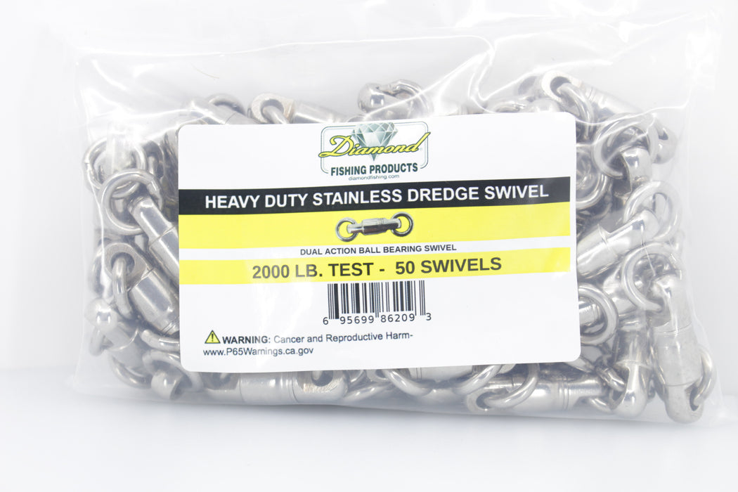 Diamond Dredge Dawg Corkscrew Swivel 1000# — GZ Lures Big Game Supply