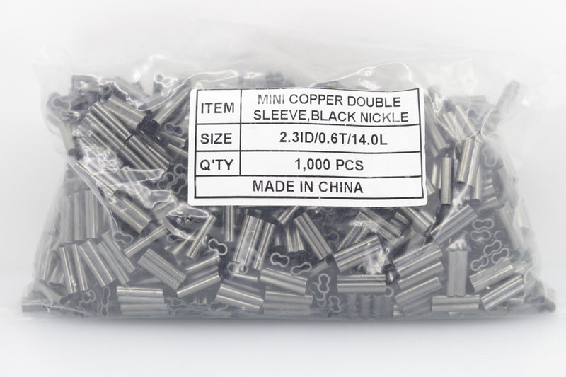 Diamond Mini Copper Double Sleeves - Cable Crimps