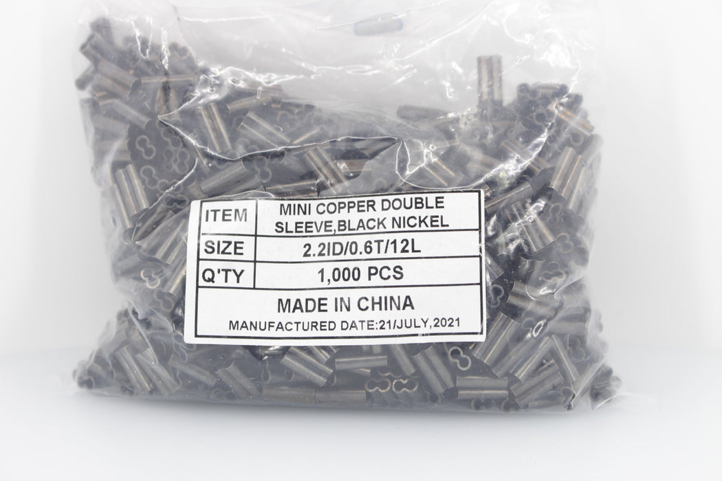 Copper Double Barrel Long Crimp Kit 100pcs Each 1.0,1.3,1.6,1.8,2.0,2 Copper Double Barrel Long Crimp Kit 100pcs Each 1.0,1.3,1.6,1.8,2.0,2