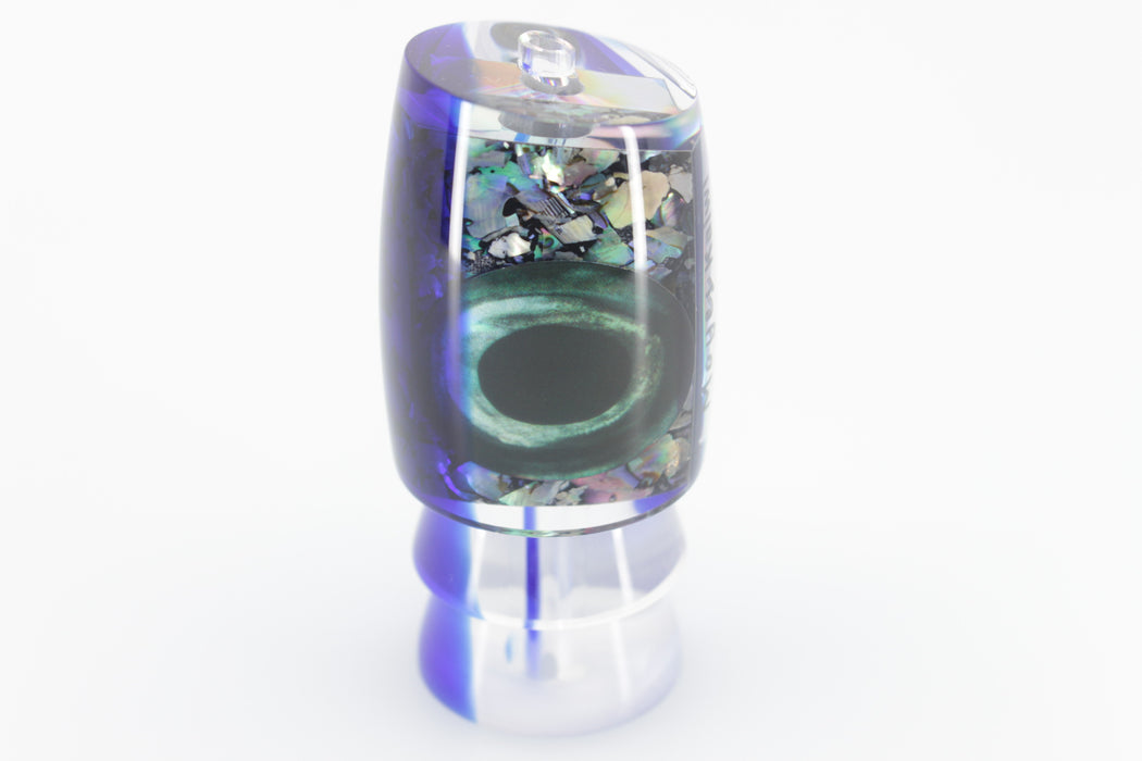 Moyes Lures Salt & Pepper Blue Back Taxi Eyes Kaiwi 10" 2.7oz