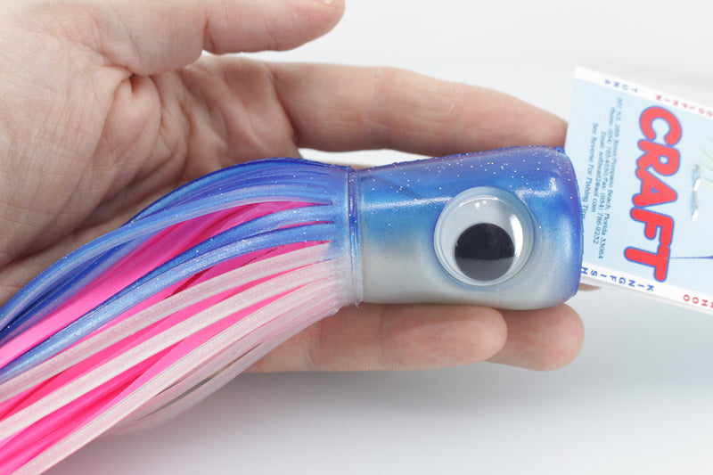Mold Craft Blue-White-Pink Standard Super Chugger 9" 2.6oz