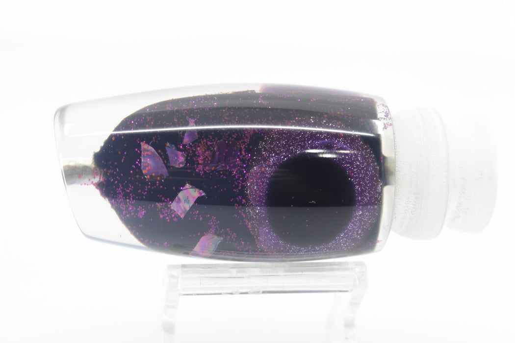 Coggin Lures Black-Purple S&P Cracked Purple MOP Copalure 45 Fish Head 12" 4oz