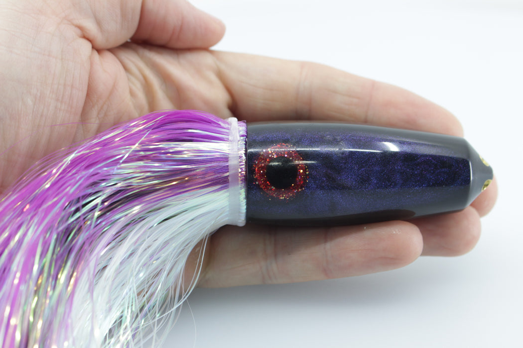 Big Reidee Black Beauty Chameleon Blue-Purple 4-Hole Bullet 9" 5.5oz Flashabou