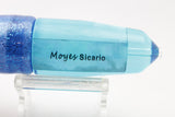 Moyes Lures Ice Blue MOP Sicario Bullet 8" 6oz Skirted
