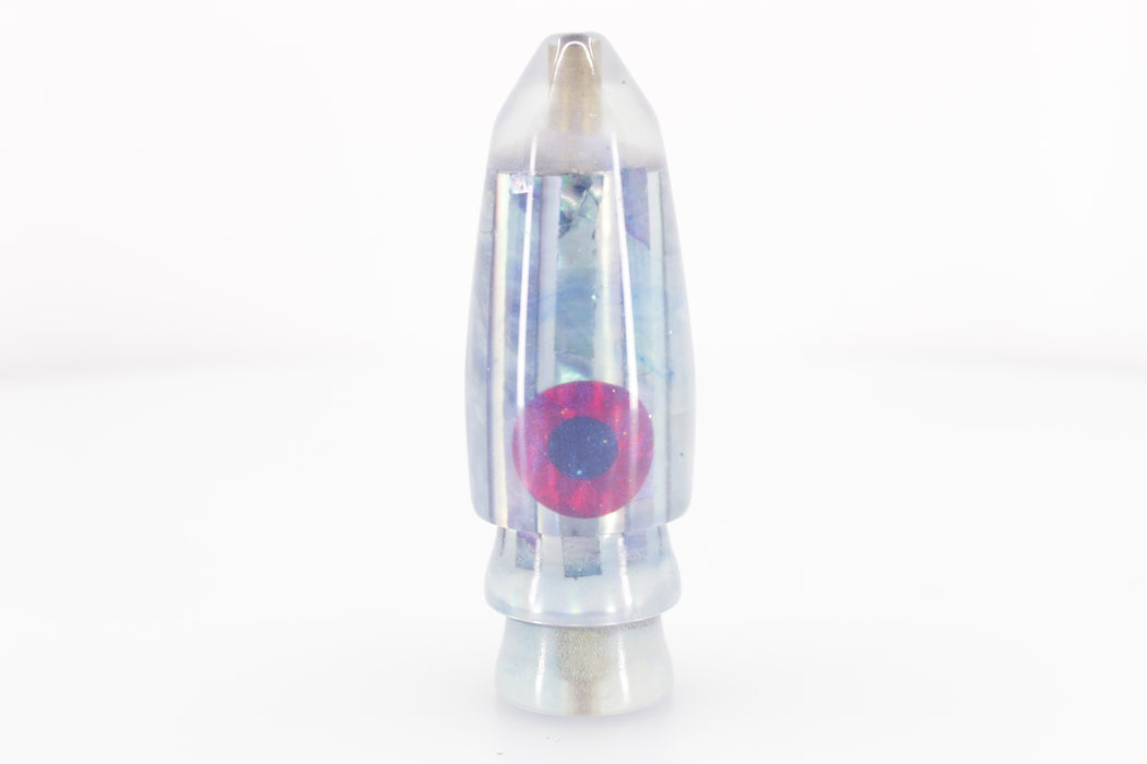 Kona Custom Lures Milky Blue MOP-Mirrored Rainbow Bullet 9" 5oz