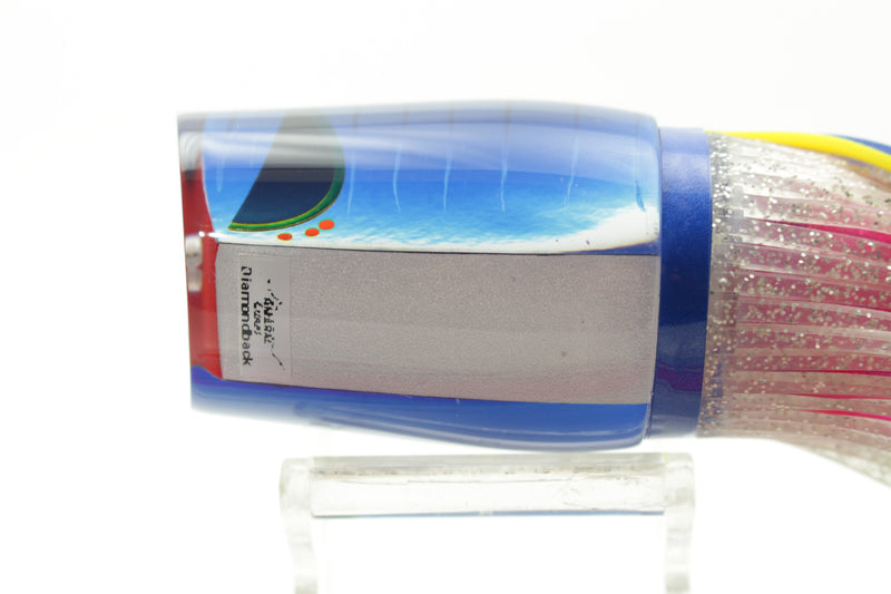 Amaral Lures Reflective/Mirrored Blue-Pink Diamondback 14" 7oz