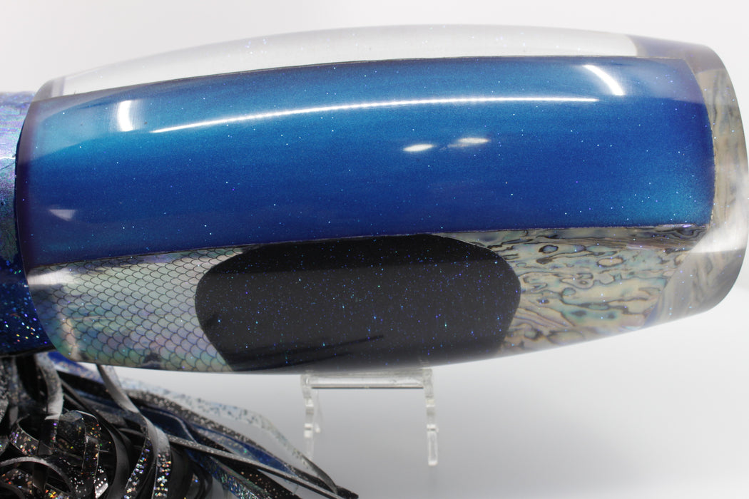 Bonze Lures Paua Shell-Rainbow Scale Blue Pearl Queso Grande Teaser 95oz