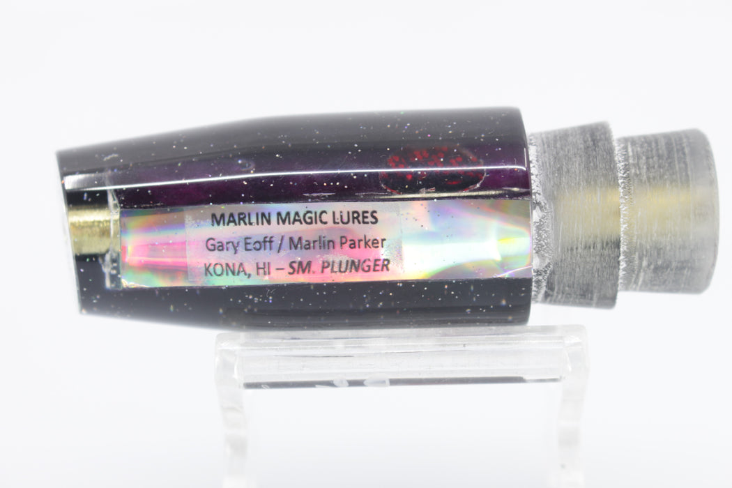 Marlin Magic Purple MOP Black Back Red Eyes Small Plunger 9" 3.1oz