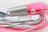 Diamond Fishing Chrome Hi-Speed Zebra Candy Jet 10" 19oz Skirted Pink-White