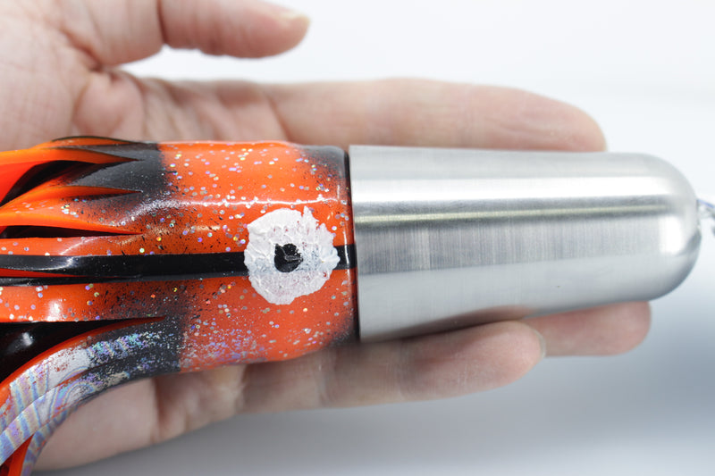 Diamond Fishing Chrome Hi-Speed Zebra Candy Jet 10" 19oz Skirted Orange-Black